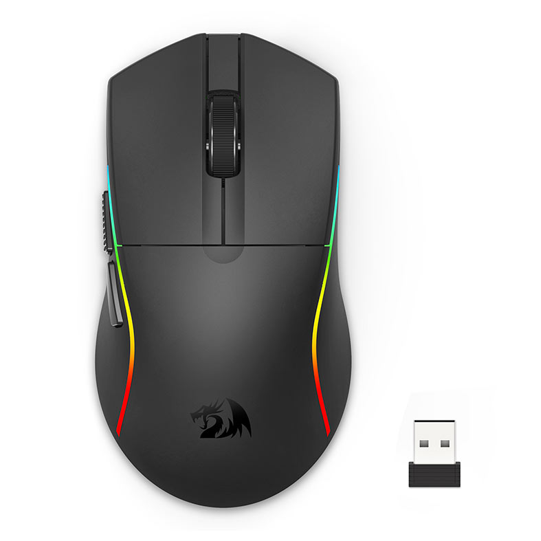 Mouse Gamer Redragon Deicide Lite, RGB, 10000DPI, 5 Botoes, Bluetooth, Preto, M816-LIT - miniatura 3