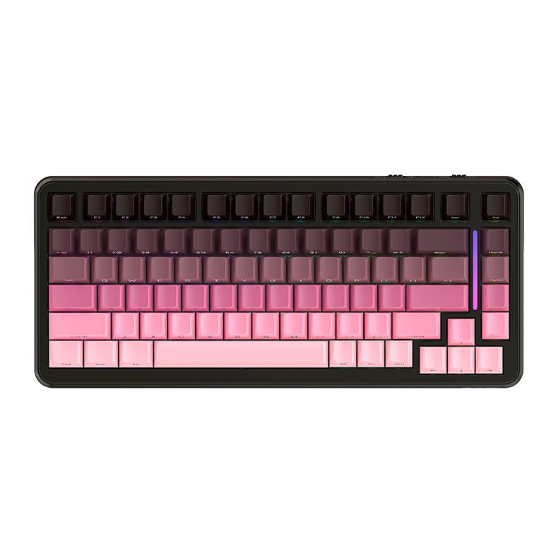 Teclado Mecanico Attack Shark M86, RGB, Switch Blueberry, Tri-Mode, Rosa, M86-PINK - imagem 1