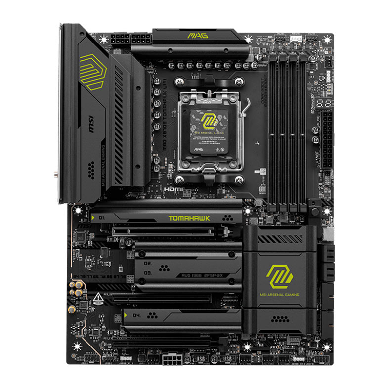 Placa Mae MSI MAG X870E Tomahawk WiFi, DDR5, Socket AMD AM5, ATX, Chipset AMD X870, MAG-X870E-TOMAHAWK-WIFI - imagem 1