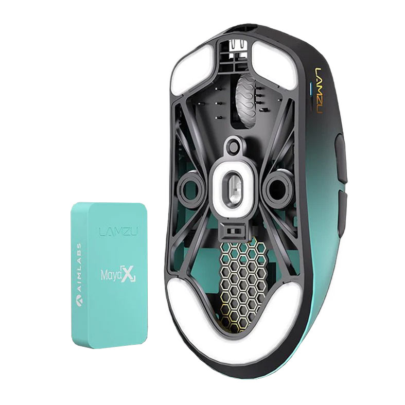 Mouse Gamer Lamzu Maya X, 8K, 30000DPI, 6 Botoes, Wireless, Aimlabs, MAYA-X-AIMLABS - miniatura 5