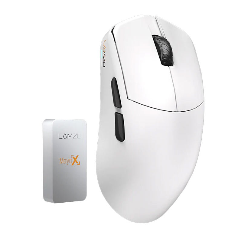 Mouse Gamer Lamzu Maya X, 8K, 30000DPI, 6 Botoes, Wireless, White, MAYA-X-WHITE - miniatura 3