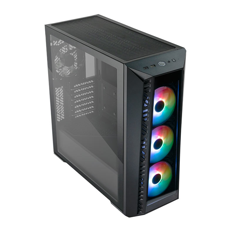 Gabinete Gamer Cooler Master Masterbox 520, ARGB, Lateral de Vidro, 4 Fans, Preto, MB520-KGNN-S01 - miniatura 5