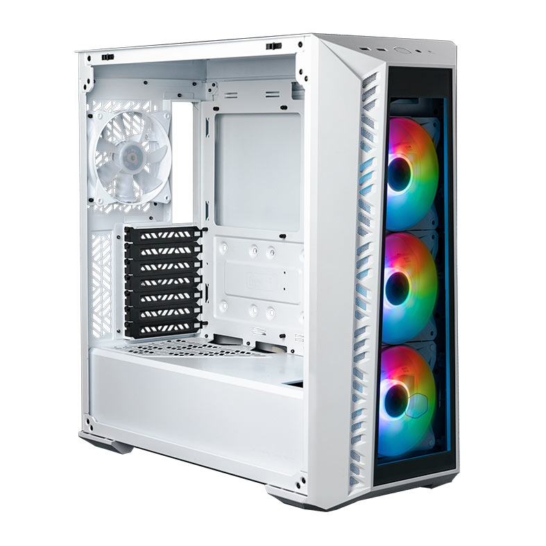 Gabinete Gamer Cooler Master Masterbox 520, ARGB, Lateral de Vidro, 4 Fans, Branco, MB520-WGNN-S01 - miniatura 5