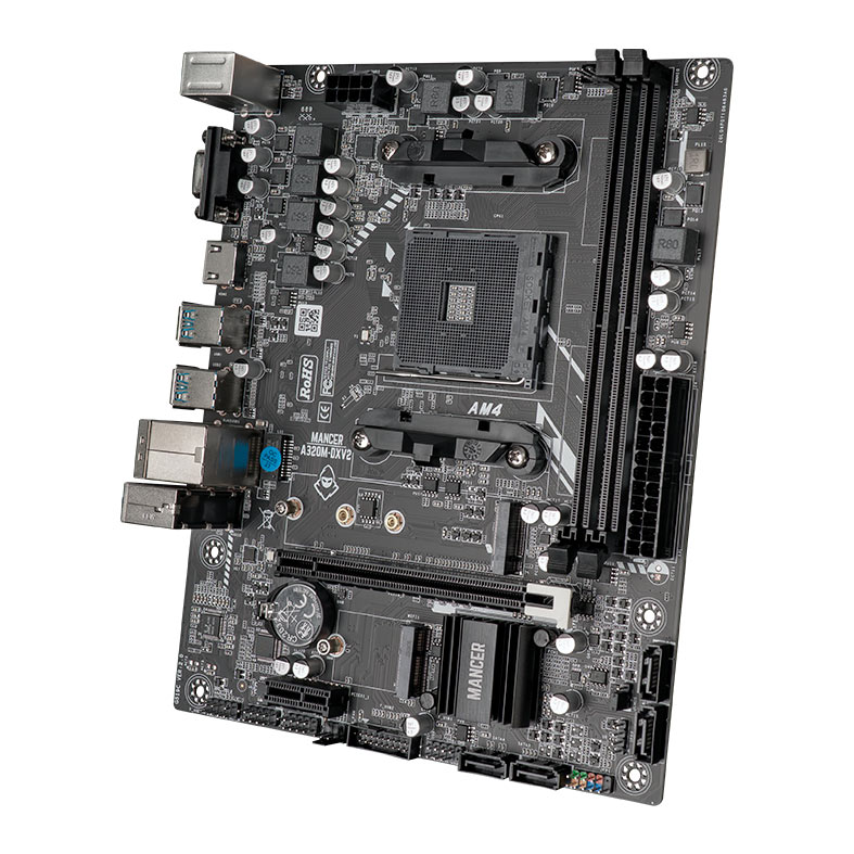 Placa Mae Mancer A320M-DXV2, DDR4, Socket AMD AM4, M-ATX, Chipset AMD A320, MCR-A320M-DXV2 - miniatura 4