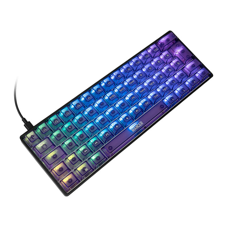 Teclado Magnetico Mancer Amethyst, RGB, Preto e Roxo, MCR-AMTY-BL01 - miniatura 3