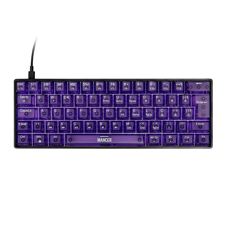 Teclado Magnetico Mancer Amethyst, RGB, Preto e Roxo, MCR-AMTY-BL01 - miniatura 5