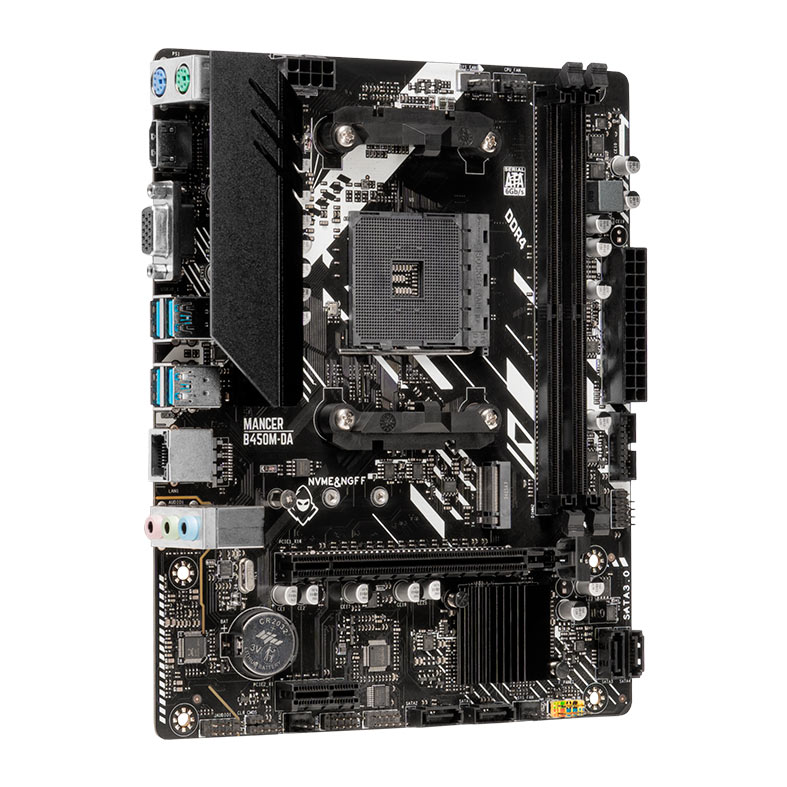 Placa Mae Mancer B450M DA V2, DDR4, Socket AM4, M-ATX, Chipset AMD B450, MCR-B450M-DAV2 - miniatura 3