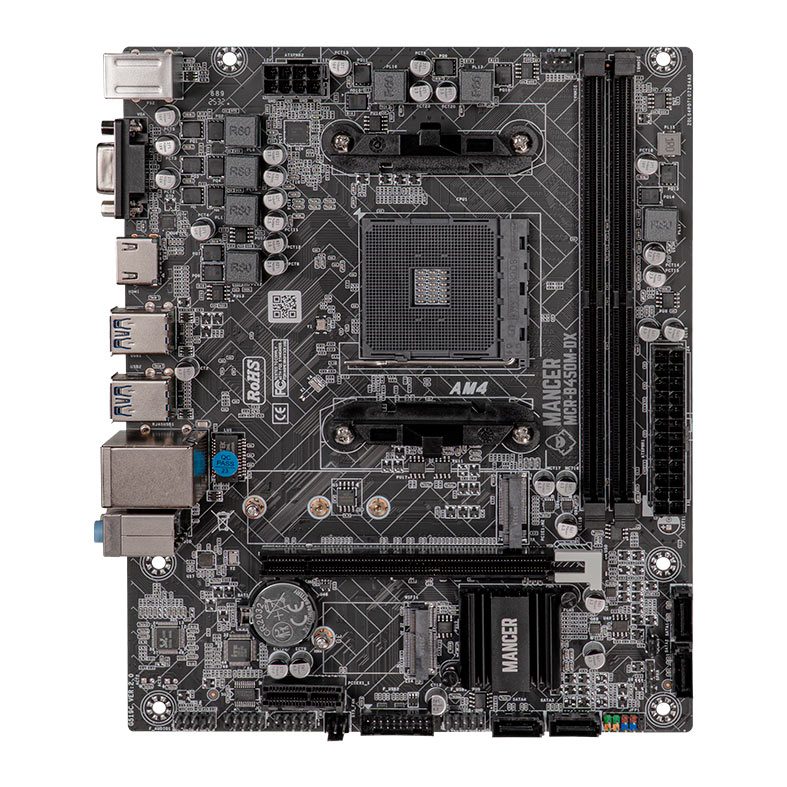 Placa Mae Mancer B450M-DX, DDR4, Socket AMD AM4, M-ATX, Chipset AMD B450, MCR-B450M-DX