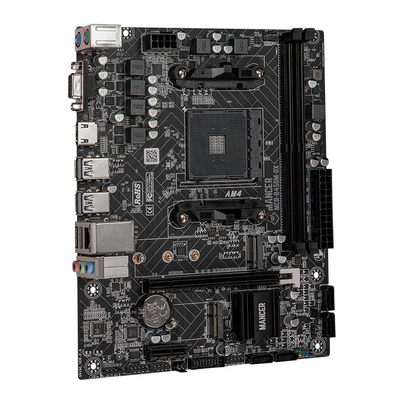 Placa Mae Mancer B450M-DX, DDR4, Socket AMD AM4, M-ATX, Chipset AMD B450, MCR-B450M-DX - miniatura 2