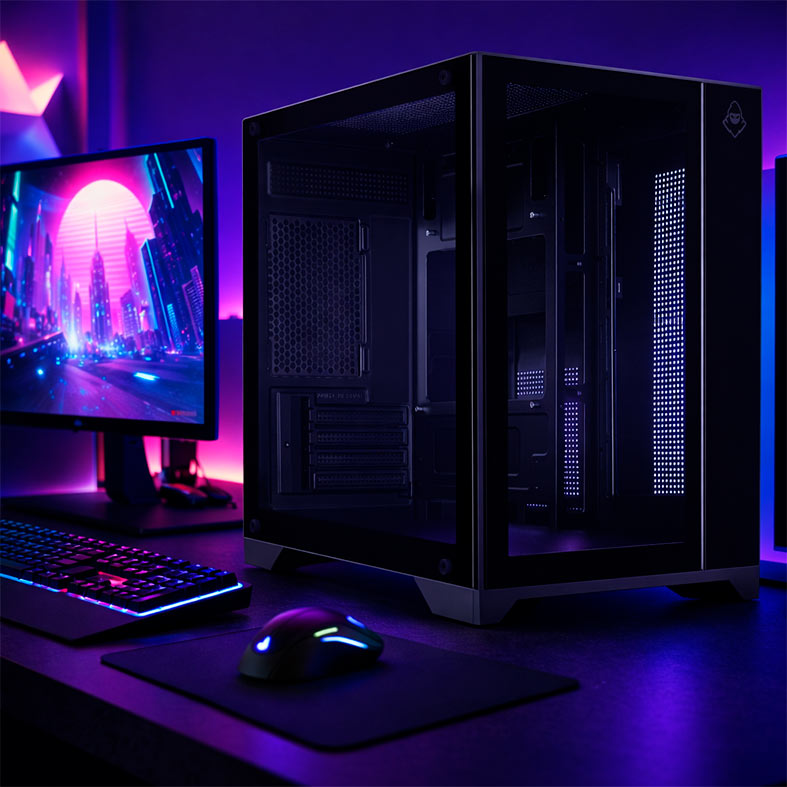 Gabinete Gamer Mancer CV100, Mid-Tower, Lateral De Vidro, Preto, MCR-CV100-BK - miniatura 3