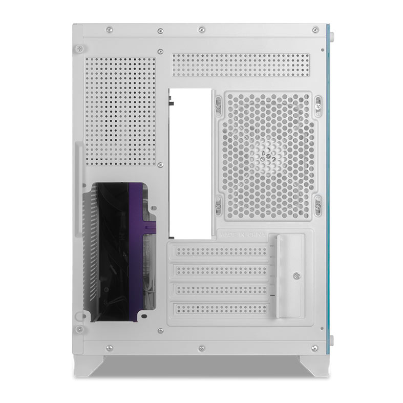Gabinete Gamer Mancer CV100 Purple Edition, Mid-Tower, Lateral De Vidro, Com 3 Fans, Branco, MCR-CV100-PEW - miniatura 7