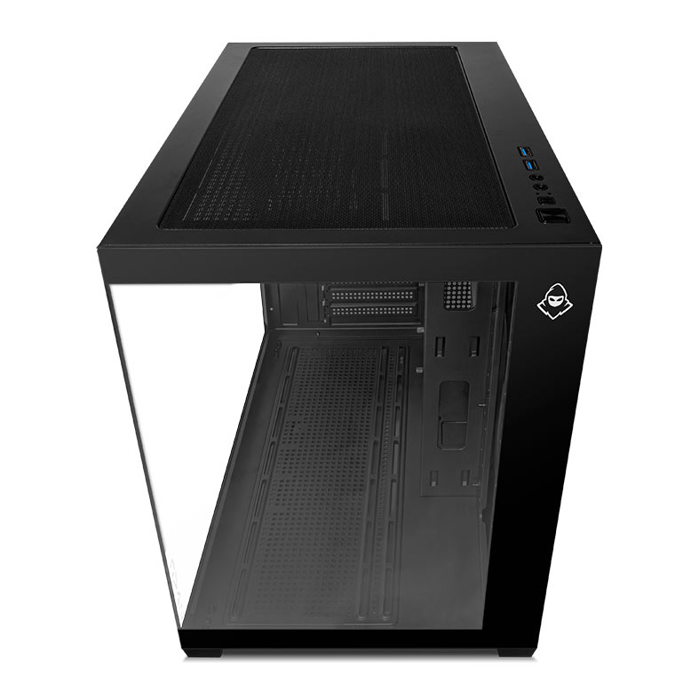 Gabinete Gamer Mancer CV450, Mini-Tower, Lateral de Vidro, Preto, MCR-CV450-BK - miniatura 5