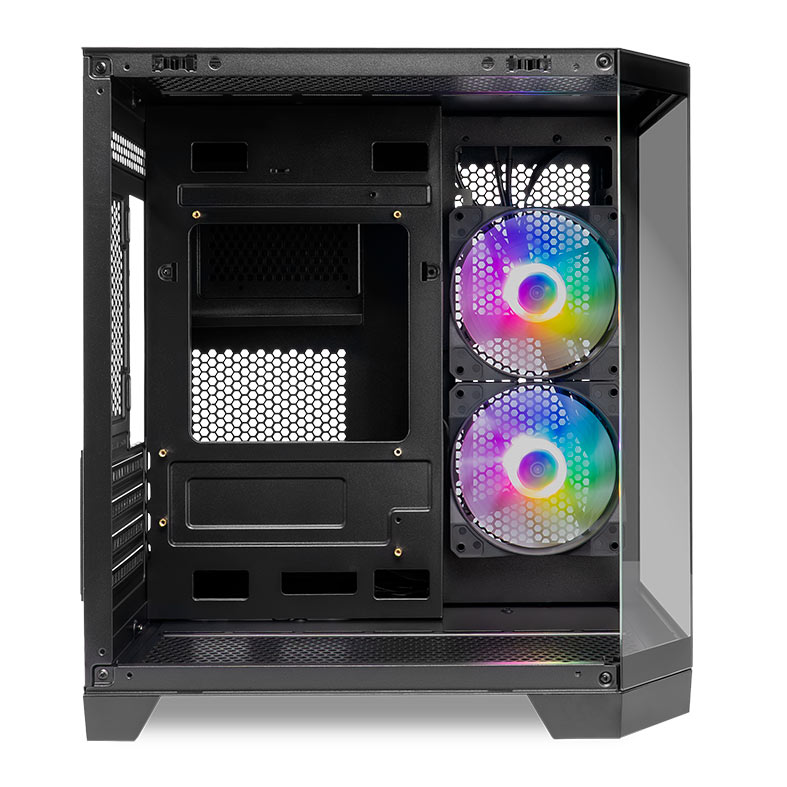 Gabinete Gamer Mancer CV700B, Mini-Tower, Lateral de Vidro, Com 2 Fans, Preto, MCR-CV700B-BK-2F - miniatura 4