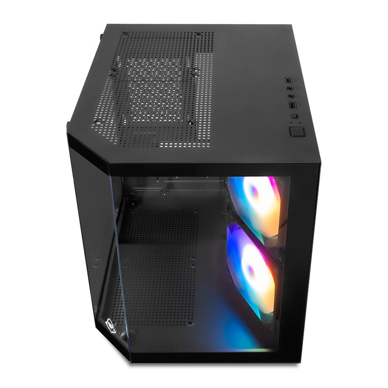 Gabinete Gamer Mancer CV700M, Mini-Tower, Lateral de Vidro, Com 2 Fans, Preto, MCR-CV700M-BK-2F - miniatura 3