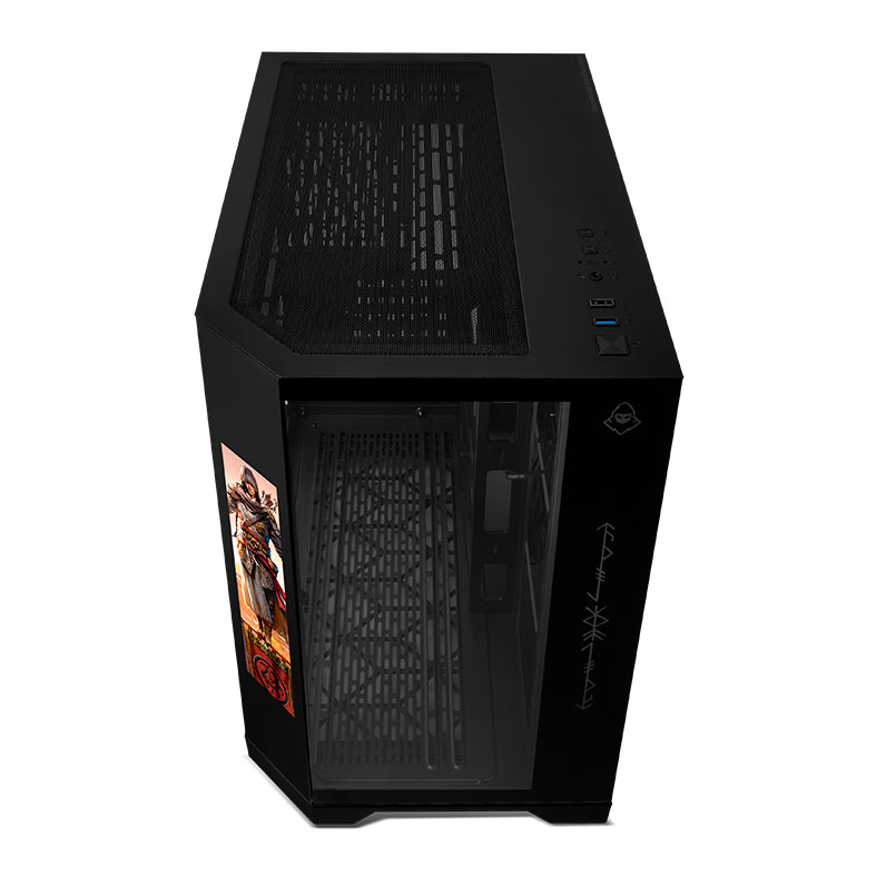 Gabinete Gamer Mancer CV700X, Mid-Tower, Com Tela LCD, Lateral de Vidro, Preto, MCR-CV700X-BK - miniatura 4