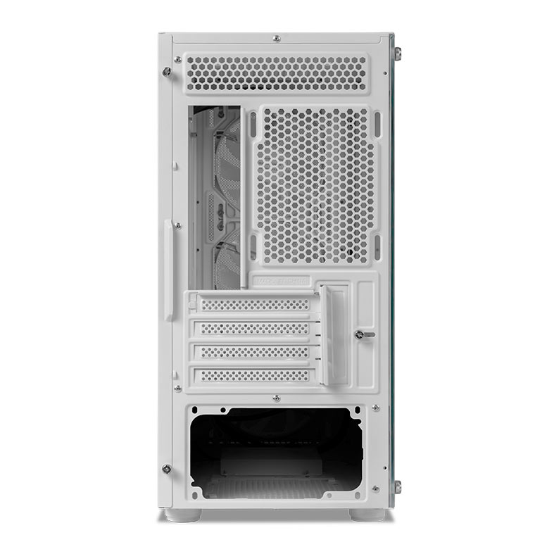 Gabinete Gamer Mancer Goblin V2, Mid Tower, Lateral De Vidro, Com 3 Fans Rainbow, Branco, MCR-GBNV2-WH - miniatura 8