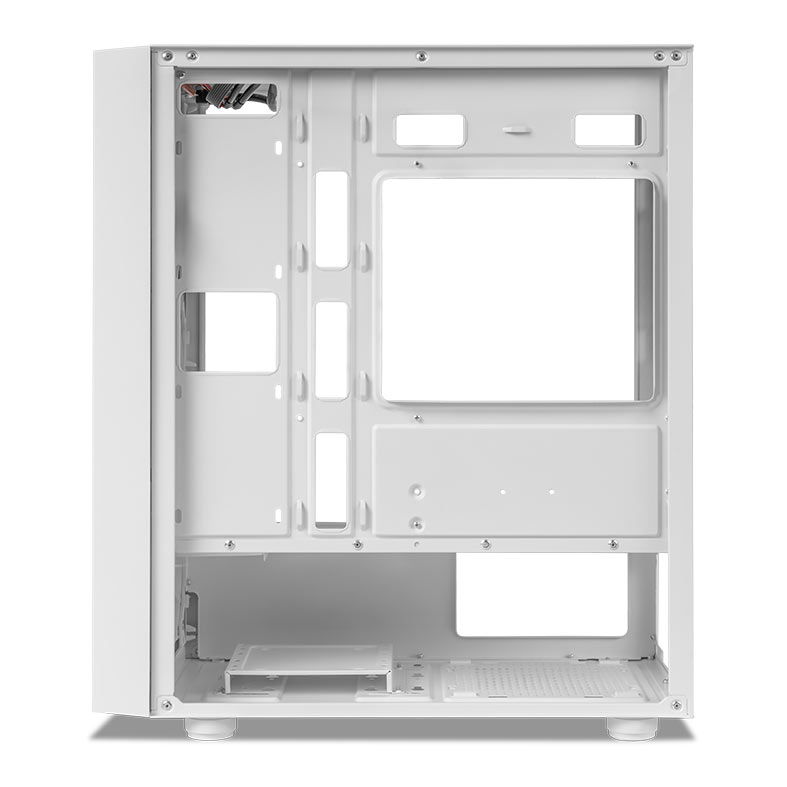Gabinete Gamer Mancer Goblin V2, Mid Tower, Lateral De Vidro, Com 3 Fans Rainbow, Branco, MCR-GBNV2-WH - miniatura 7
