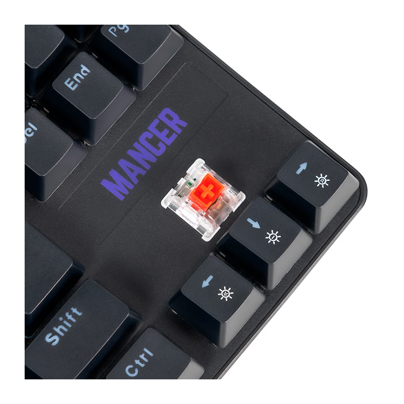 Teclado Mecanico Mancer Ghoul MK3, RGB, ABNT2, Switch Huano Vermelho, Preto, MCR-GHM3-RGB01RD - miniatura 6
