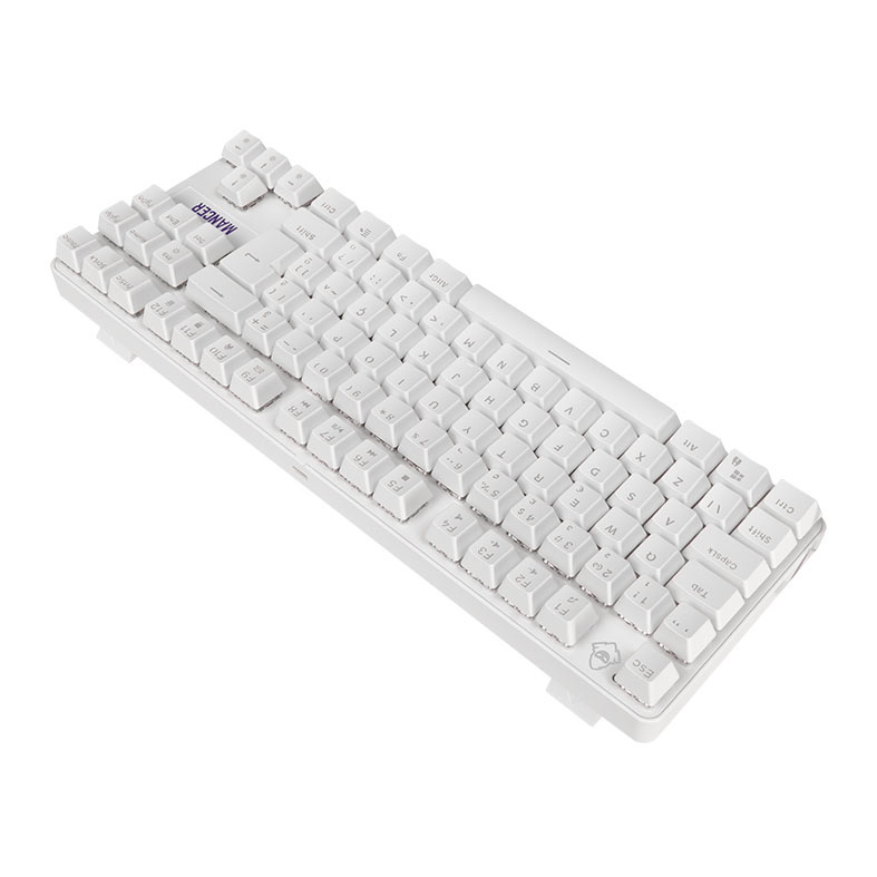 Teclado Mecanico Mancer Ghoul MK3, RGB, ABNT2, Switch Huano Vermelho, Branco, MCR-GHM3-WH01 - miniatura 5