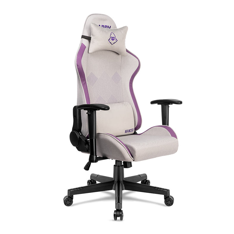 Cadeira Gamer Mancer Harpy SL, Branco e Roxo, MCR-HRPSL-WTPRP - miniatura 4