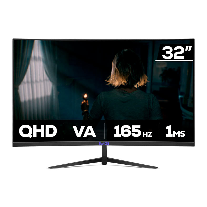 Monitor Gamer Mancer Leviathan V2, 32 Pol, VA, Curvo, QHD, 1ms, 165Hz, HDMI/DP, MCR-LEVHTV2-BL01