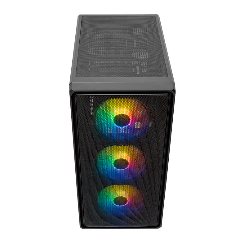 Gabinete Gamer Mancer Narok X, Mid-Tower, Lateral de vidro, Com 3 Fans, Preto, MCR-NRKX-BK3F - miniatura 5