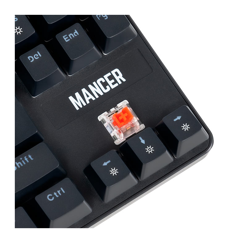 Teclado Mecanico Mancer Shade MK3, Rainbow, Switch Huano Vermelho, Preto, MCR-SHM3-RBW01RD - miniatura 6
