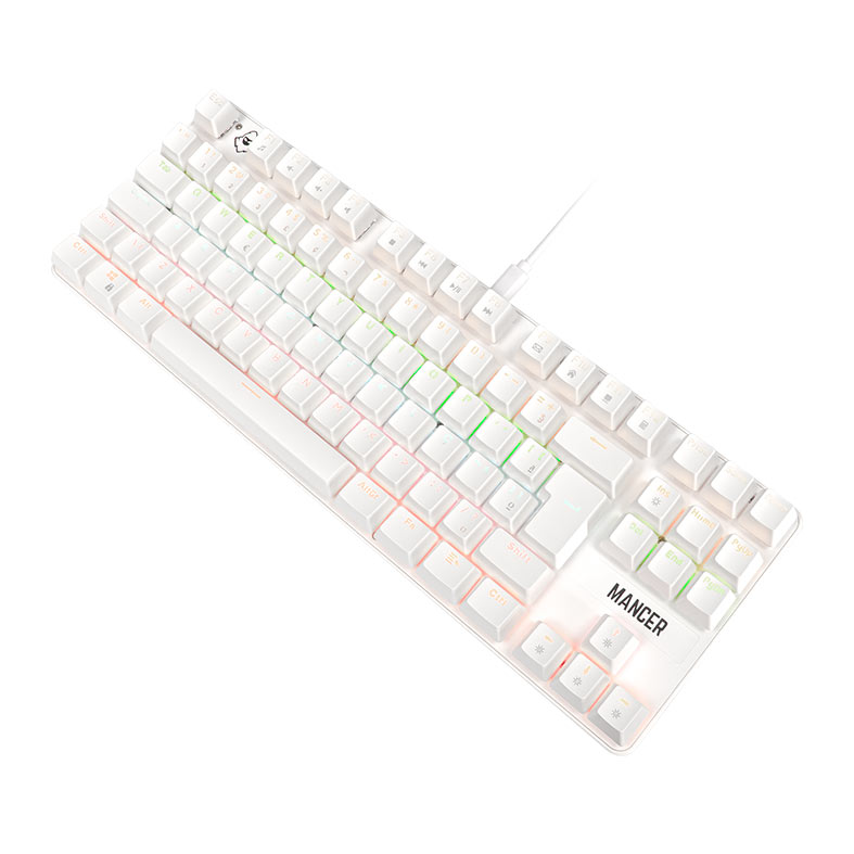 Teclado Mecanico Mancer Shade MK3, Rainbow, Switch Huano Vermelho, Branco, MCR-SHM3-WH01 - miniatura 4