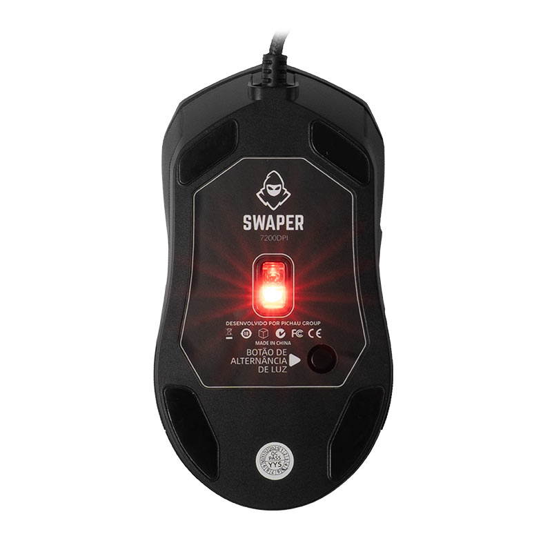 Mouse Gamer Mancer Swaper, RGB, 7200DPI, 6 Botoes, Preto, MCR-SWPR-BL01 - miniatura 8