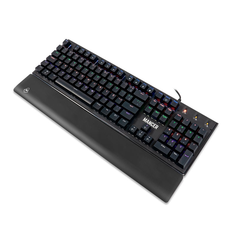 Teclado Mecanico Mancer Tharix, Rainbow, ABNT2, Switch Vermelho, Preto, MCR-THX-RBW01 - miniatura 4