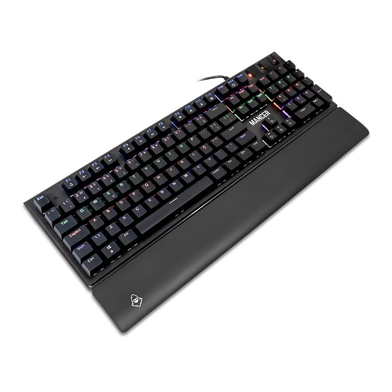 Teclado Mecanico Mancer Tharix, Rainbow, ABNT2, Switch Vermelho, Preto, MCR-THX-RBW01 - miniatura 3