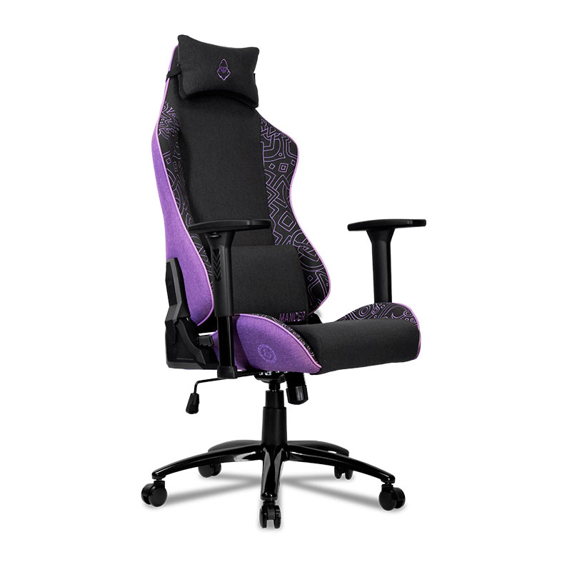 Cadeira Gamer Mancer Tyr C, Espuma Moldada, Braco 3D, Tecido, Preto e Roxo, MCR-TRC-FB - miniatura 4