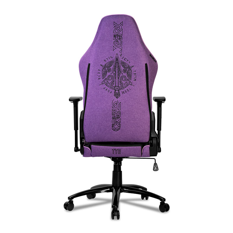Cadeira Gamer Mancer Tyr C, Espuma Moldada, Braco 3D, Tecido, Preto e Roxo, MCR-TRC-FB - miniatura 8