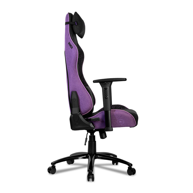 Cadeira Gamer Mancer Tyr C, Espuma Moldada, Braco 3D, Tecido, Preto e Roxo, MCR-TRC-FB - miniatura 6