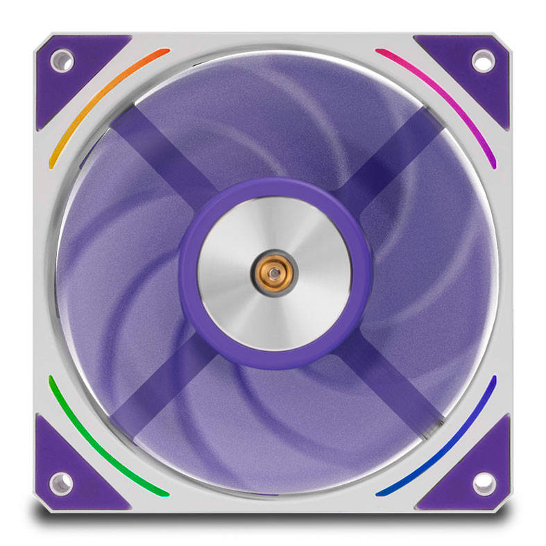 Kit Ventoinha Mancer Voltaic Purple Edition, 3x120mm, Branca, MCR-VTPB-WH01 - miniatura 4