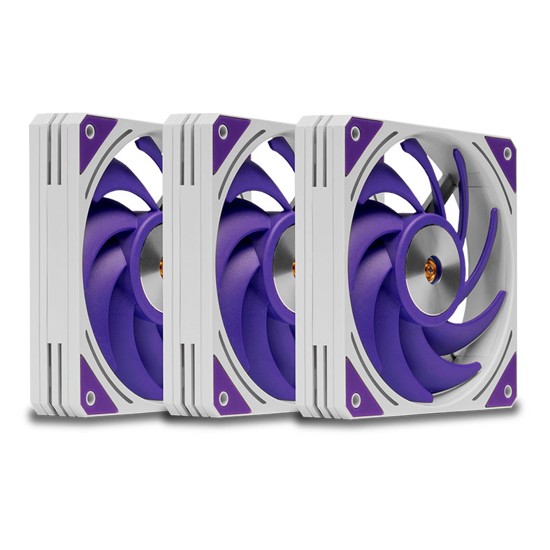 Kit Ventoinha Mancer Voltaic Purple Edition, 3x120mm, Branca, MCR-VTPB-WH01 - miniatura 3