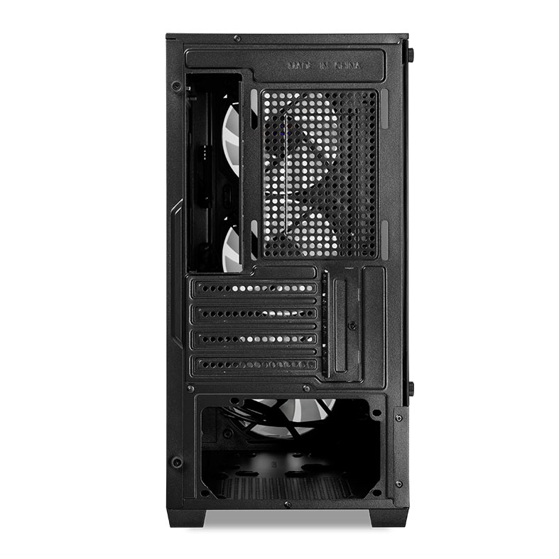Gabinete Gamer Mancer Ward V3, Mini-Tower, Lateral de Vidro, Com 3 Fans, Preto, MCR-WD3-BK-3F - miniatura 6