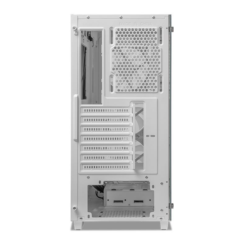 Gabinete Gamer Mancer Ward V2, Rainbow, Mid-Tower, Lateral De Vidro, Com 3 Fans, Branco, MCR-WRDV2-WH - miniatura 9