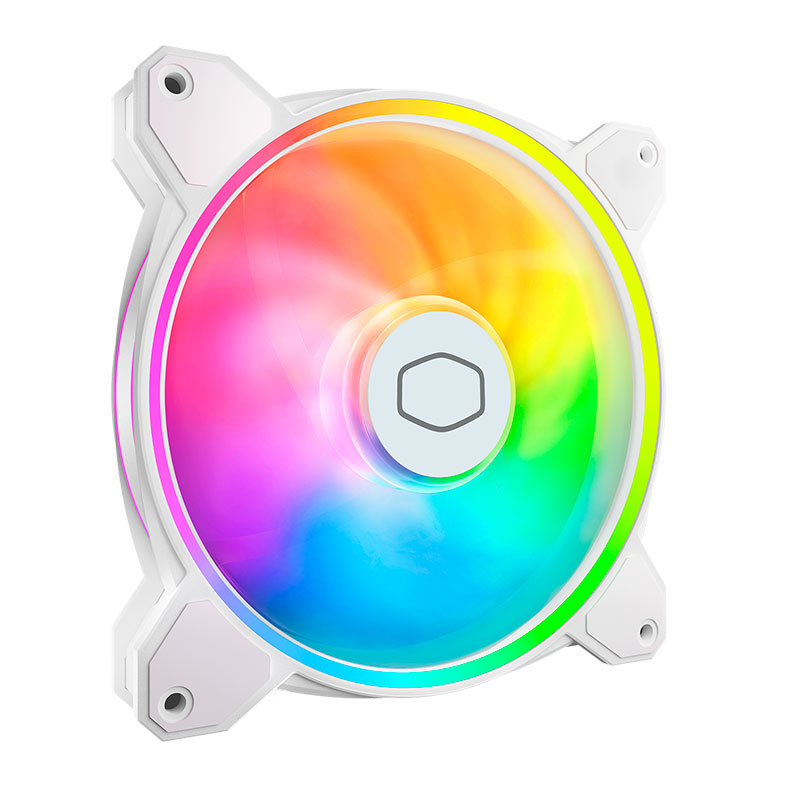 Ventoinha Cooler Master Masterfan MF140 Halo 2 RGB, 140mm, Branca, MFL-B4DW-16NP2-R2 - miniatura 3