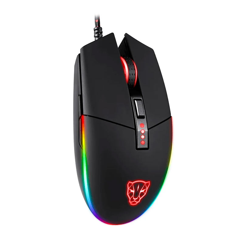 Mouse Gamer Motospeed V50, RGB, 4000DPI, 6 Botoes, Preto, MG-V50-BK-WW - miniatura 3
