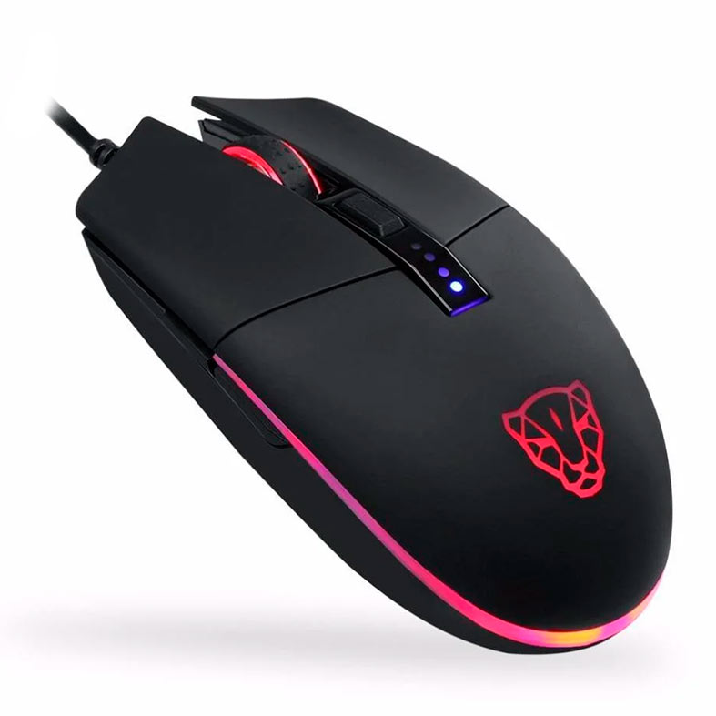 Mouse Gamer Motospeed V50, RGB, 4000DPI, 6 Botoes, Preto, MG-V50-BK-WW - miniatura 4