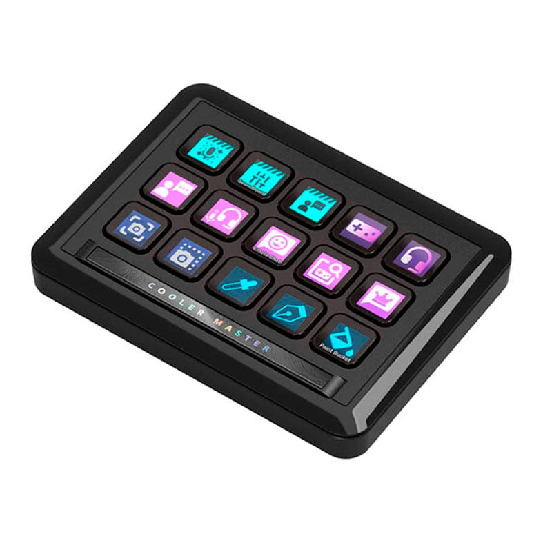 Stream Deck Cooler Master MasterHub, RGB, Com Modulo de Audio, Preto, MHSK13AA00 - miniatura 3