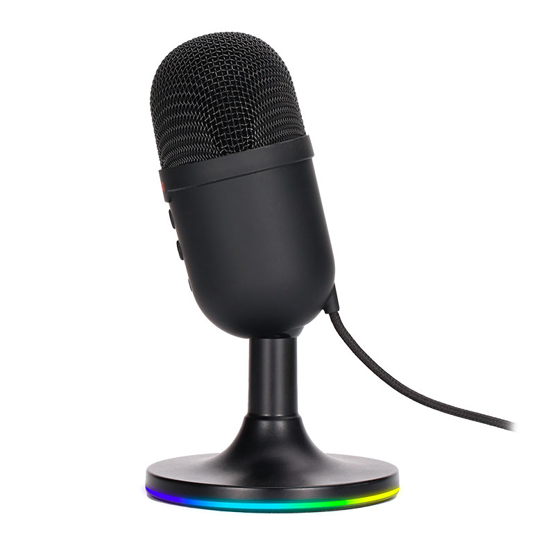 Microfone Marvo MIC-06-BK, RGB, USB, Preto, MIC-06-BK - miniatura 4