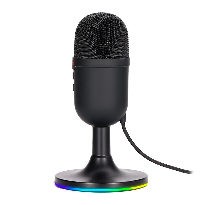 Microfone Marvo MIC-06-BK, RGB, USB, Preto, MIC-06-BK - miniatura 3