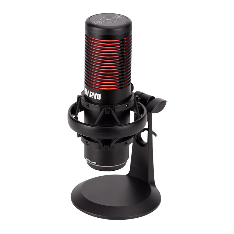 Microfone Gamer Marvo MIC-07 Blast 60, RGB, USB, Preto, MIC-07-BK - miniatura 6