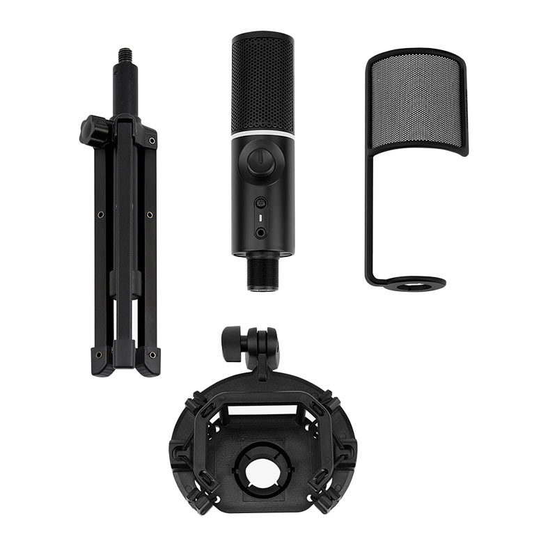 Microfone Streamplify Tripad, USB, RGB, Preto, MIC-48-RGB-TP-BK - miniatura 7
