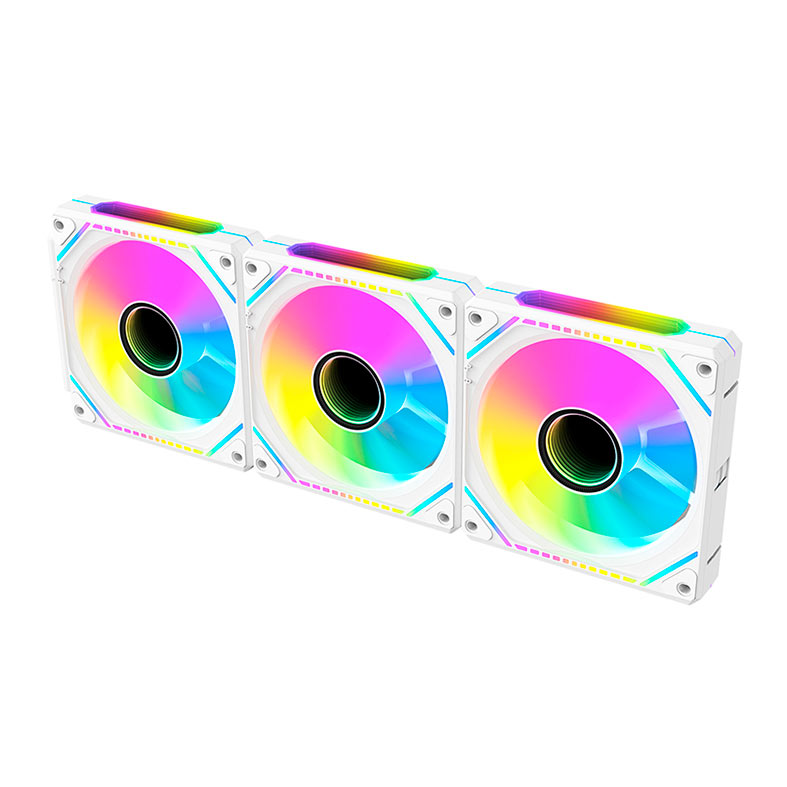 Kit Ventoinhas Alseye Mirror Pro Max, ARGB, 3x120mm, Branco, MIRROR-PRO-MAX-W - miniatura 5