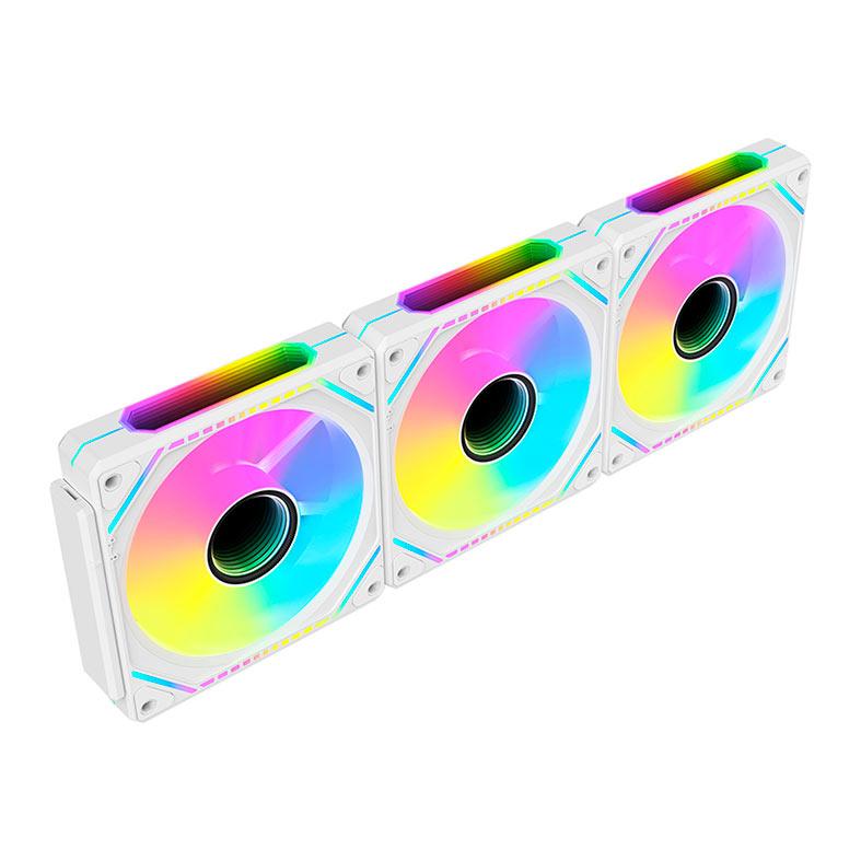 Kit Ventoinhas Alseye Mirror Pro Max, ARGB, 3x120mm, Branco, MIRROR-PRO-MAX-W - miniatura 4