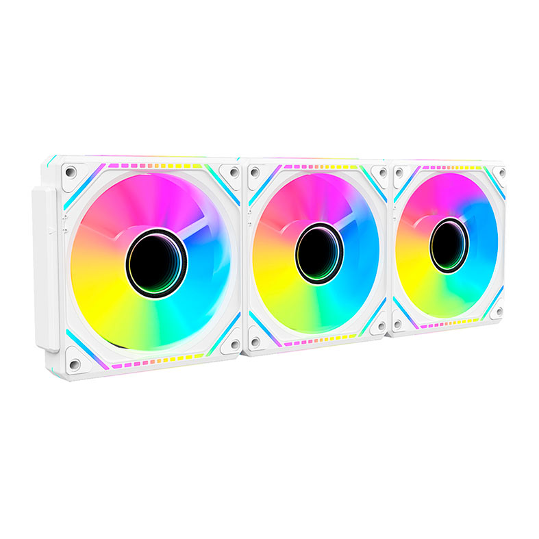 Kit Ventoinhas Alseye Mirror Pro Max, ARGB, 3x120mm, Branco, MIRROR-PRO-MAX-W - imagem 1