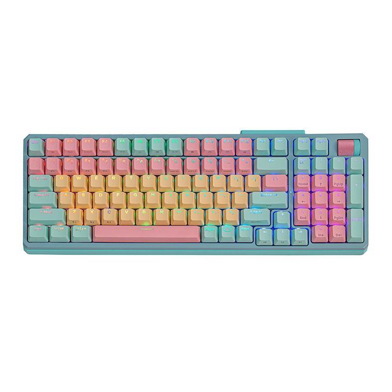 Teclado Mecanico Cooler Master MK770, RGB, Wireless, Switch Kailh Box V2 White, Macaron, MK-770-MCKW1-US - imagem 1